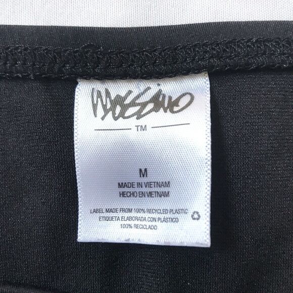 Mossimo Hipster Bikini Bottom Womens Size M Black Triple Ladder Sides Beach Pool - Picture 3 of 7